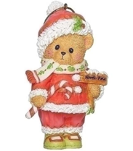 Amazon.com: Cherished Teddies Santas Workshop Rocks Bear Riding